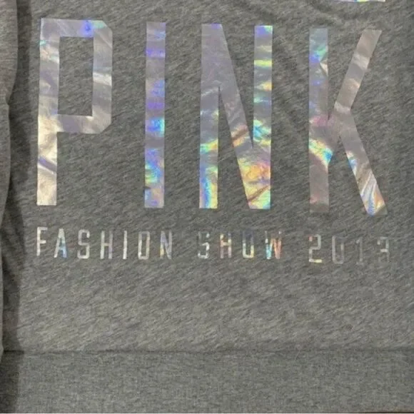 PINK Victoria's Secret Silver Sequin Bomber Jacket S - Picture 10 of 11